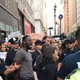 A photo released by Jews for Racial & Economic Justice of organizer Yehudah Webster being taken into custody at a protest against Amazon in Manhattan on Aug. 11, 2019.